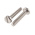 RS PRO Slot Pan A4 316 Stainless Steel Machine Screws DIN 85, M3x16mm