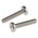 RS PRO Slot Pan A2 304 Stainless Steel Machine Screws DIN 85, M2.5x12mm