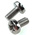 RS PRO Pozidriv Pan A2 304 Stainless Steel Machine Screws DIN 7985, M6x12mm