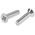 RS PRO Pozidriv Countersunk Steel Machine Screws DIN 965, M6x25mm