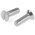 RS PRO Slot Countersunk Steel Machine Screws DIN 963, M5x16mm