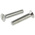 RS PRO Slot Countersunk Steel Machine Screws DIN 963, M5x25mm