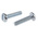RS PRO Slot Pan Steel Machine Screws DIN 85, M6x25mm