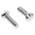 RS PRO Slot Pan Steel Machine Screw DIN 85, M2x6mm