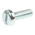 RS PRO Slot Pan Steel Machine Screws DIN 85, M3x10mm