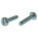 RS PRO Slot Pan Steel Machine Screws DIN 85, M3x12mm