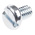 RS PRO Slot Pan Steel Machine Screws DIN 85, M4x6mm