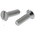 RS PRO Slot Countersunk A4 316 Stainless Steel Machine Screws DIN 963, M6x20mm