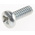 RS PRO Pozidriv Pan Steel Machine Screws ANSI B 18.6.3x5/16in