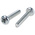 RS PRO Pozidriv Pan Steel Machine Screws No 6x3/4in