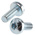 RS PRO Torx Pan Steel Machine Screws, M5x12mm