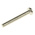 RS PRO Slot Pan Brass Machine Screws DIN 85, M2.5x20mm