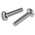RS PRO Slot Pan Brass Machine Screws DIN 85, M6x25mm