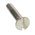 RS PRO Slot Countersunk Brass Machine Screw DIN 963, M2.5x12mm