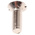 RS PRO Slot Countersunk Brass Machine Screws DIN 963, M4x12mm