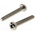 RS PRO Cross Pan Brass Machine Screws DIN 7985, M2.5x16mm