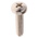 RS PRO Cross Pan Brass Machine Screws DIN 7985, M5x20mm