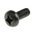 RS PRO Pozidriv Pan Steel Machine Screws DIN 7985, M5x12mm