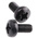 RS PRO Pozidriv Pan Steel Machine Screws DIN 7985, M6x12mm