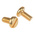 RS PRO Slot Pan Brass Machine Screws DIN 85, M3x6mm