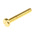 RS PRO Slot Pan Brass Machine Screws DIN 85, M3x20mm