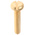 RS PRO Slot Pan Brass Machine Screws DIN 85, M5x25mm