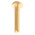 RS PRO Slot Pan Brass Machine Screws DIN 85, M5x25mm