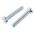 RS PRO Slot  Cheese Head Steel Machine Screws DIN 84, M6x30mm