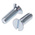 RS PRO Slot Countersunk Steel Machine Screws DIN 963, M3.5x10mm