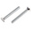 RS PRO Slot Countersunk Steel Machine Screws DIN 963, M4x30mm