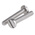 RS PRO Slot Pan A2 304 Stainless Steel Machine Screws DIN 85, M6x35mm