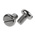 RS PRO Slot Pan A2 304 Stainless Steel Machine Screws DIN 85, M8x12mm