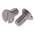 RS PRO Slot Countersunk A2 304 Stainless Steel Machine Screws DIN 963, M5x10mm