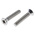 RS PRO Pozidriv Countersunk A2 304 Stainless Steel Machine Screws DIN 965, M3x16mm