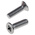 RS PRO Pozidriv Countersunk A2 304 Stainless Steel Machine Screws DIN 965Z, M3x10mm