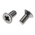 RS PRO Pozidriv Countersunk A2 304 Stainless Steel Machine Screws DIN 965, M5x10mm