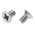 RS PRO Pozidriv Countersunk A2 304 Stainless Steel Machine Screws DIN 965, M6x10mm