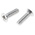 RS PRO Pozidriv Countersunk A2 304 Stainless Steel Machine Screws DIN 965, M8x25mm