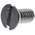 RS PRO Slot Countersunk A2 304 Stainless Steel Machine Screws DIN 963, M6x12mm
