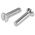 RS PRO Slot Countersunk Steel Machine Screws DIN 963, M5x20mm