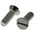RS PRO Slot Countersunk A4 316 Stainless Steel Machine Screws DIN 963, M5x16mm
