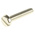 RS PRO Slot Pan Brass Machine Screws DIN 85, M3x16mm