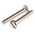 RS PRO Slot Pan Brass Machine Screws DIN 85, M6x40mm