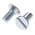 RS PRO Slot Countersunk Steel Machine Screws DIN 963, M4x8mm