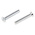 RS PRO Slot Countersunk Steel Machine Screws DIN 963, M5x30mm
