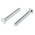 RS PRO Slot Countersunk Steel Machine Screws DIN 963, M8x50mm