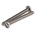 RS PRO Slot Pan A2 304 Stainless Steel Machine Screws DIN 85, M5x45mm