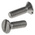RS PRO Slot Countersunk A2 304 Stainless Steel Machine Screws DIN 963, M5x16mm