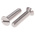 RS PRO Slot Countersunk A2 304 Stainless Steel Machine Screws DIN 963, M8x35mm
