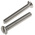 RS PRO Slot Countersunk A2 304 Stainless Steel Machine Screws DIN 963, M8x60mm
